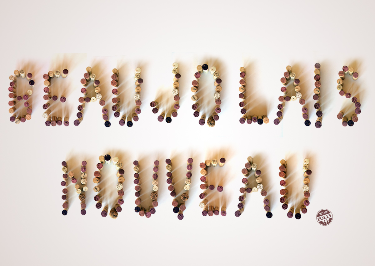 Beaujolais Nouveau Cork Letters Image by Wine Folly