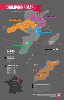 Champagne Map by Wine Folly