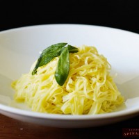 fresh pasta with sage at spinasse Seattle