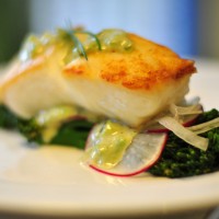 halibut with broccoli radish lricharz