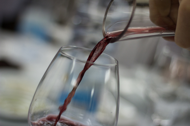 Decanting Red Wine in Portugal