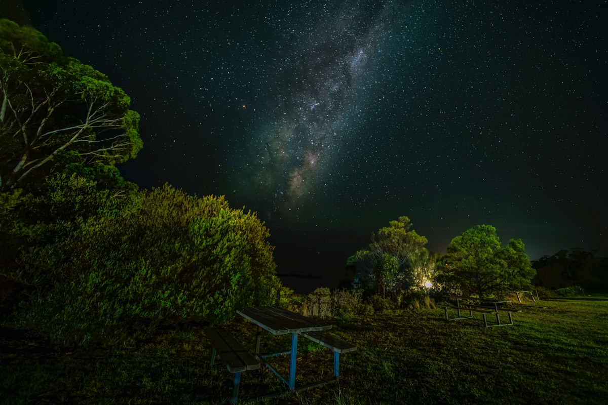 The stars over Tasmania.