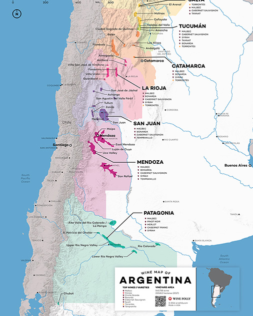 Wine Map of Argentina