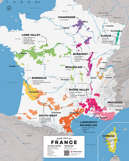 Wine Map of France by Wine Folly