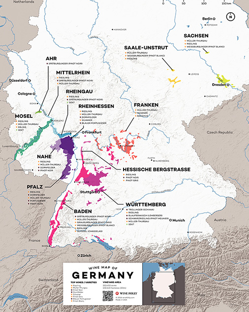 Wine map of Germany - Wine Folly