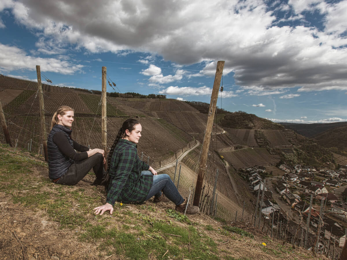 Meike and Dorte of Meyer-Nakel in Pfarrwingert - Ahr Valley, Germany