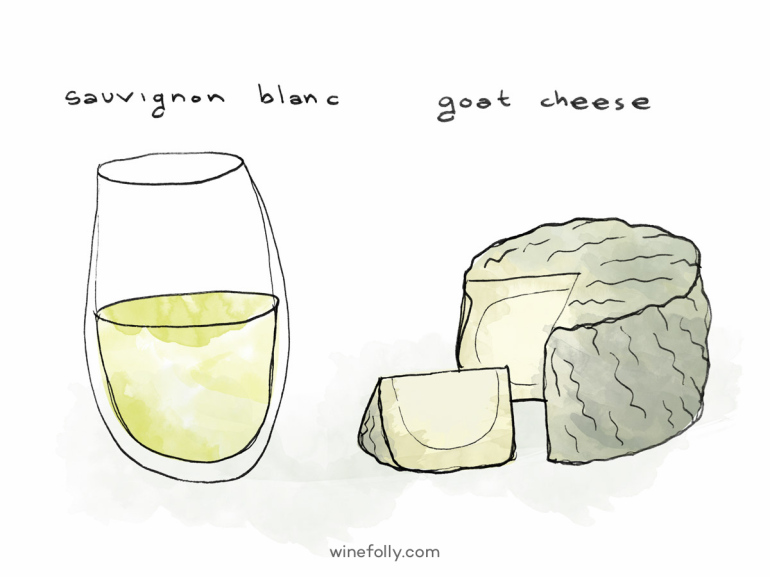 sauvignon-blanc-wine-goat-cheese