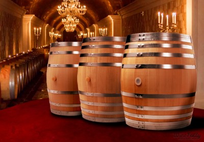 wine-barrels-in-fancy-wine-cellar-oaking-wine