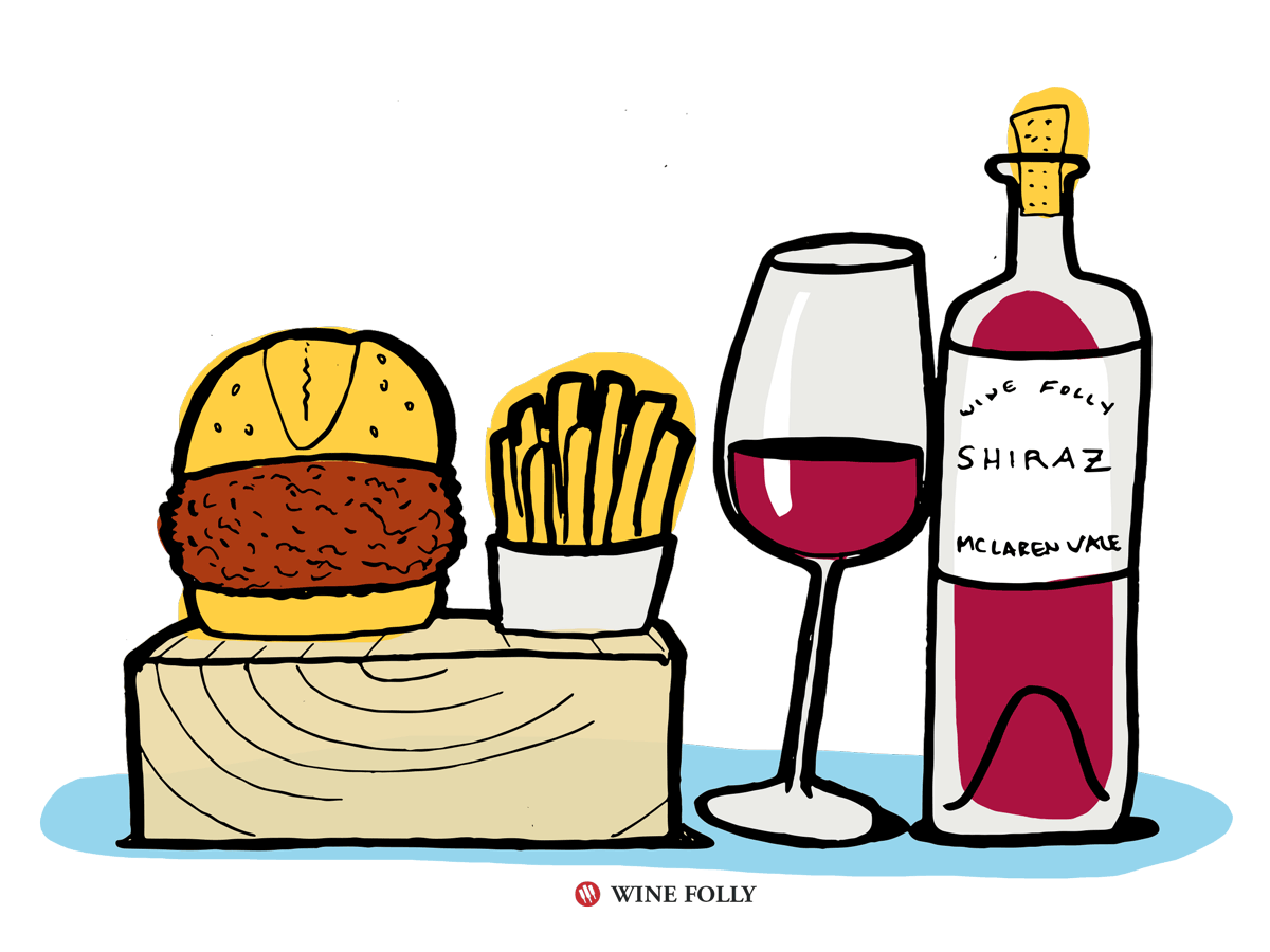 Sloppy Joe Wine Pairing with Shiraz